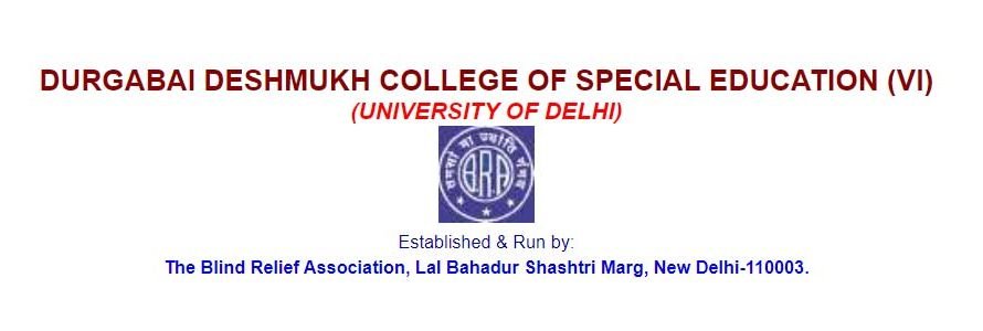 Durgabai Deshmukh College of Special Education, Delhi