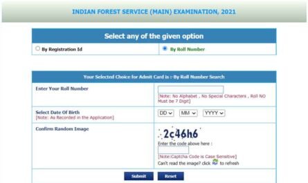 UPSC IFS Mains Admit Card 2021