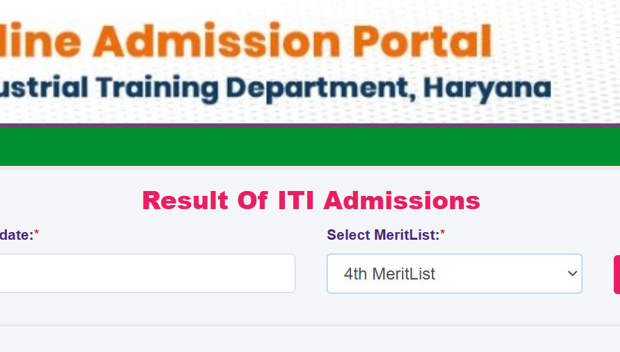 Download Haryana ITI Result/ Merit List 2024