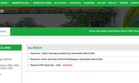 HBSE 12th Result 2024