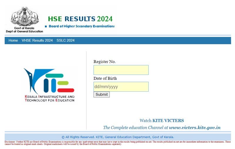 Kerala Plus Two Result 2024