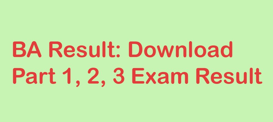 BA Result 2024