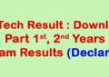 M.Tech Result