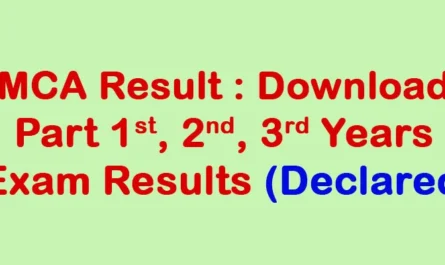 MCA Result